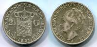 Niederlande 2,5 Gulden ~ Wilhelmina ~ -