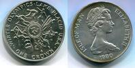 Isle of Man 1 Crown ~ Olympiade Lake Placid ~ -
