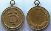 Weimarer Republik Bronze Medaille ~ Braunschweig M.T.V. - Dreikampf ~ -