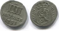 Hessen-Kassel, 4 Heller Friedrich I. 1730-1751, -