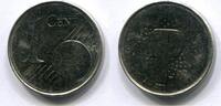 Niederlande 1 Cent ~ Probe oder Ronden Verwechslung - nicht magnetisch ~ -
