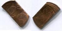 Deutschland 2 Cent ~ Doppelprägung 22 Cent - offiziell entwertet ~ -