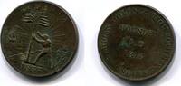 Liberia, One Cent Token American Colonization Soziety, -