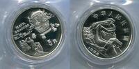 China 5 Yuan ~ Seismograph - in original Folie und Kapsel ~ -