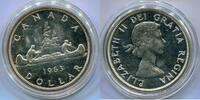 1 Dollar 1963 Kanada ~ Canada - Kanu / Elisabeth II. ~ vz/st