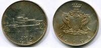 2 Pounds 1972 Malta ~ Fort St. Angelo ~ vz-st
