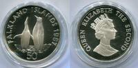Falkland Islands 50 Pence 1987 ~ WWF ~ PP