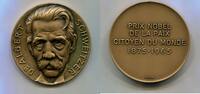 Schweiz, Br.Medaille Albert Schweizer 1875-1965-auf seinen Tod, -