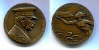Deutschland-Luftfahrt, Bronze Medaille Graf Ferdinand von Zeppelin 1838-1917 -