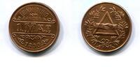Brandenburg/Preussen, Eisen Medaille Bronziert SPD-Erinnerung an den 1.Mai 1890, -
