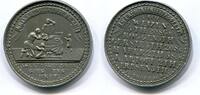 Sachsen, Zinn Guss-Medaille Not und Teuerung,Halle-auf die Hungersnot 1846/47, -