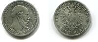 Mecklenburg Schwerin, 2 Mark Friedrich Franz II.1842-1883, -