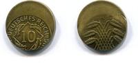 Deutschland, 10 Pfennig ca. 40% Dezentriert, -