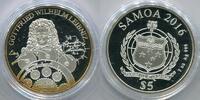 Samoa 5 Dollars ~ Gottfried Wilhelm Leibniz ~ -