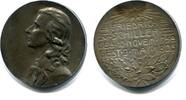 Deutschland, Bronze Medaille vers. Friedrich Schiller 1758-1805 100.Todestag, -