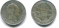 1/6 Taler 1854 Sachsen, Friedrich August II.1836-1854, ss/vz