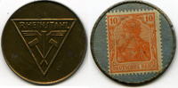 Duisburg, 10 Pfennig, Rheinstahl / Briefmarkenkapselgeld, -