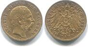 Sachsen, 10 Mark Albert 1873-1902, -