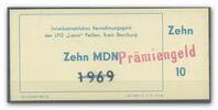 DDR 10 MDN ~ LPG Lenin - Peißen ~ -