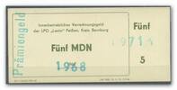 DDR 5 MDN ~ LPG Lenin - Peißen ~ -