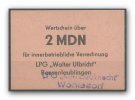 DDR 2 MDN ~ LPG Karl Liebknecht - Wohlsdorf ~ -