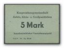 DDR 5 Mark / LPG ~ Kooperationsgemeinschaft Zabitz, Klein - und Großpaschen ~ -