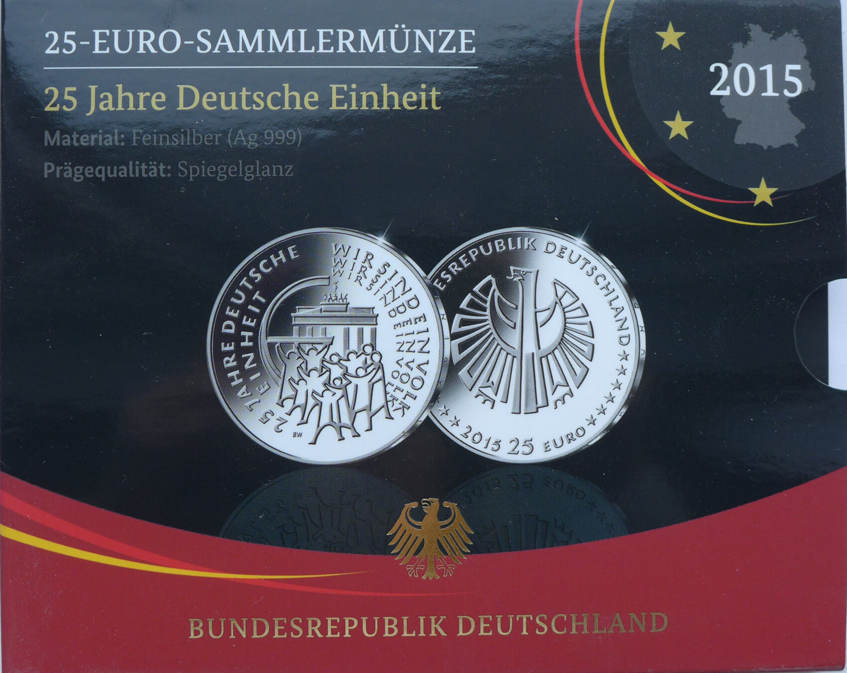 25 jahre deutsche einheit münze wert