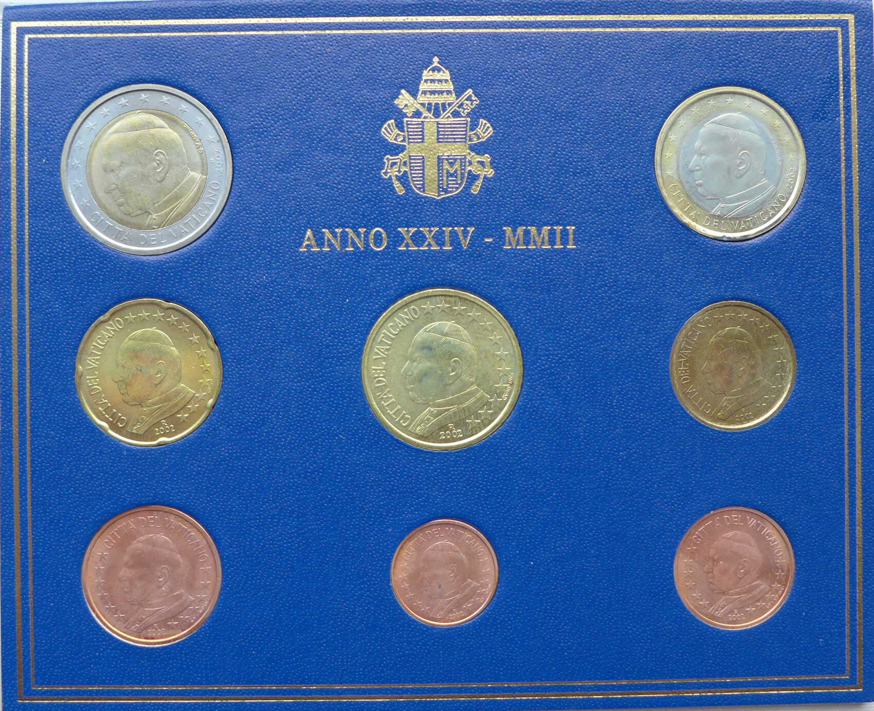 Vatikan Münzen Johannes Paul 2 Wert Vatikan KMS 3,88 Euro 2002 Papst Johannes Paul II. st, leicht