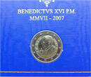 Vatikan 2 Euro 2007 Papst Benedikt XVI. 3. Pontifikatsjahr - 80. Geburtstag Papst Benedict XVI. st