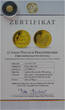 Deutschland Goldmedaille 2013 50 Jahre Deutsch-Französicher Freundschaftsvertrag - mit Zertifikat PP