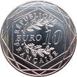 Frankreich 10 Euro 2022 50 Jahre Lächeln - Smiley stgl