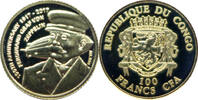 Kongo 100 Francs CFA Smallest Gold classics - Ferdinand Graf von Zeppelin - -