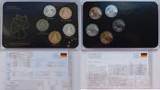 Deutschland 5 x 2 Europroben Prestige Edelmetallsatz Hessen Paulskirche -