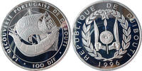 Djibouti / Dschibuti 100 Francs / DJF Geschichte der Seefahrt -Segelschiff Katalanische Nao -