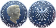Deutschland 10 Euro 100. Geburtstag Marion Gräfin Dönhoff - Motiv goldveredelt -
