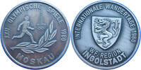 Deutschland Medaille XXII Olympische Spiele 1980 Moskau - Internat. Wandertage WF. Region Ingolstadt -