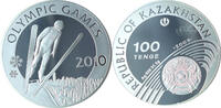 Kasachstan 100 Tenge Olympische Winterspiele 2010 in Vancouver - Skispringen -