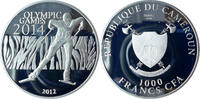 Kamerun 1000 Francs Olympische Winterspiele 2014 in Sotschi -Langlauf- -
