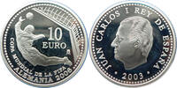 Spanien 10 Euro Gedenkmünze FIFA Fussball-WM in Deutschland 2006 - König Juan Carlos I. -