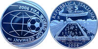 Italien 5 Euro Gedenkmünze FIFA Fussball-Weltmeisterschaft in Deutschland 2006 -
