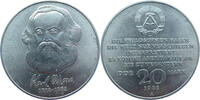 DDR 20 Mark 100. Todestag von Karl Marx (1818-1883) -