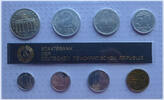 DDR KMS 1 Pfennig - 5 Mark Kursmünzensatz inkl. 5 Mark Brandenburger Tor -