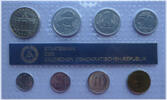DDR KMS 1 Pfennig - 5 Mark Kursmünzensatz inkl. 5 Mark Brandenburger Tor -