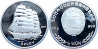 Nordkorea 5 Won Viermastbark Sedov -