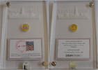 China 50 Yuan Wall Street Investment Gold Collection - Panda 1/10 Oz Gold Platinated -