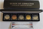 Gibraltar 5 x 15 Pounds Queen of Gibraltar - Jubiläums Set zum 88. Geburtstag von Queen Elizabeth 5x 1Oz -