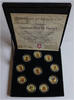 Grenada 10 x 25 Cents Golden Age of Piracy - Farbiges Münzenset mit einer Emailletechnik veredelt - -