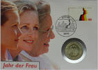 DDR 5 Mark Numisbrief - Internationales Jahr der Frau - -