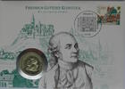 DDR 5 Mark Numisbrief - Friedrich Gottlieb Klopstock (1724-1803) -