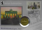 DDR 5 Mark Numisbrief - Brandenburger Tor - Hauptstadt der DDR - Berlin -